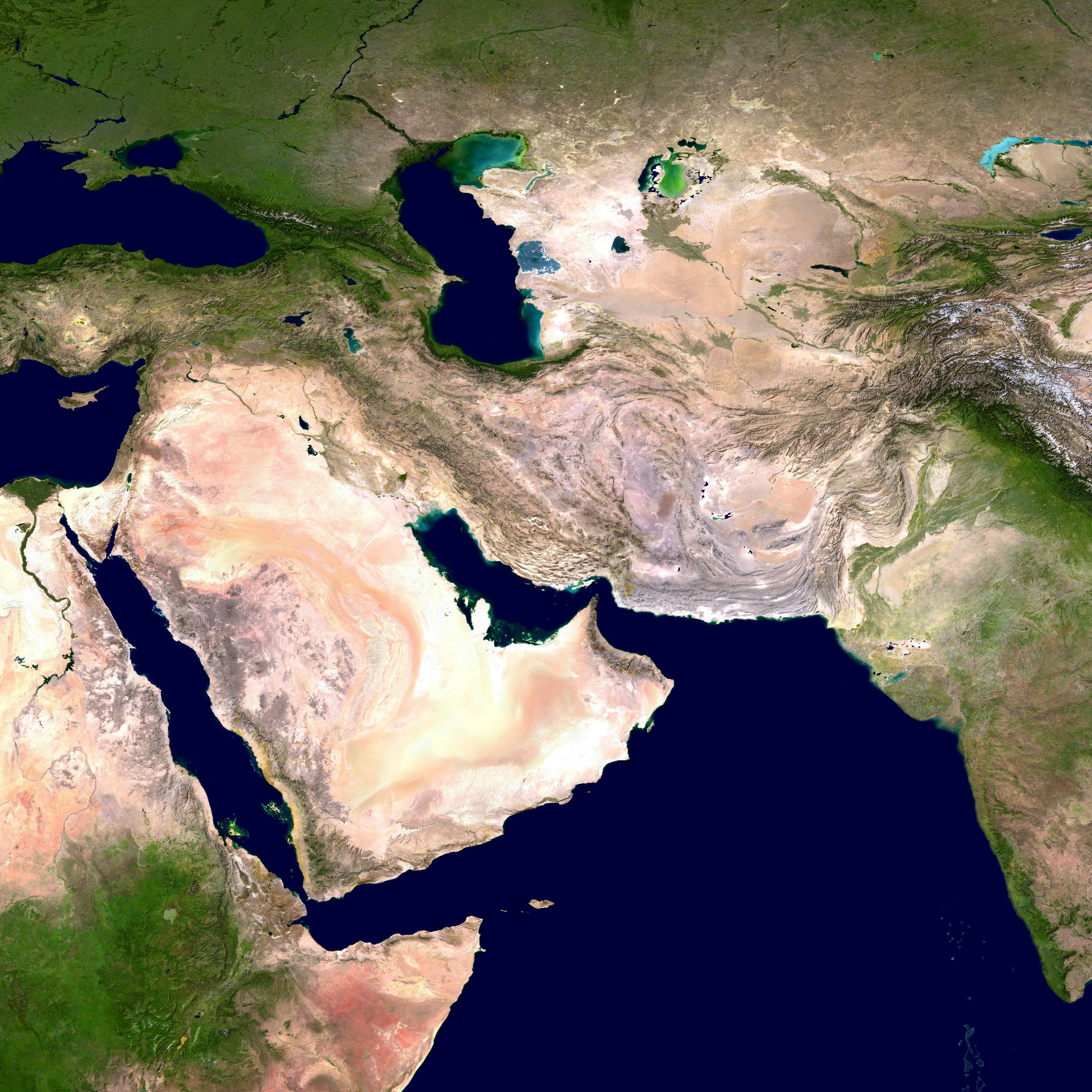 Map of Middle East